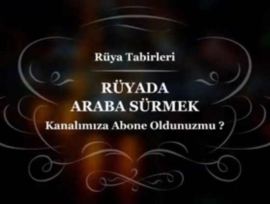 Rüyada Araba Sürmek Ne Anlama Gelir?